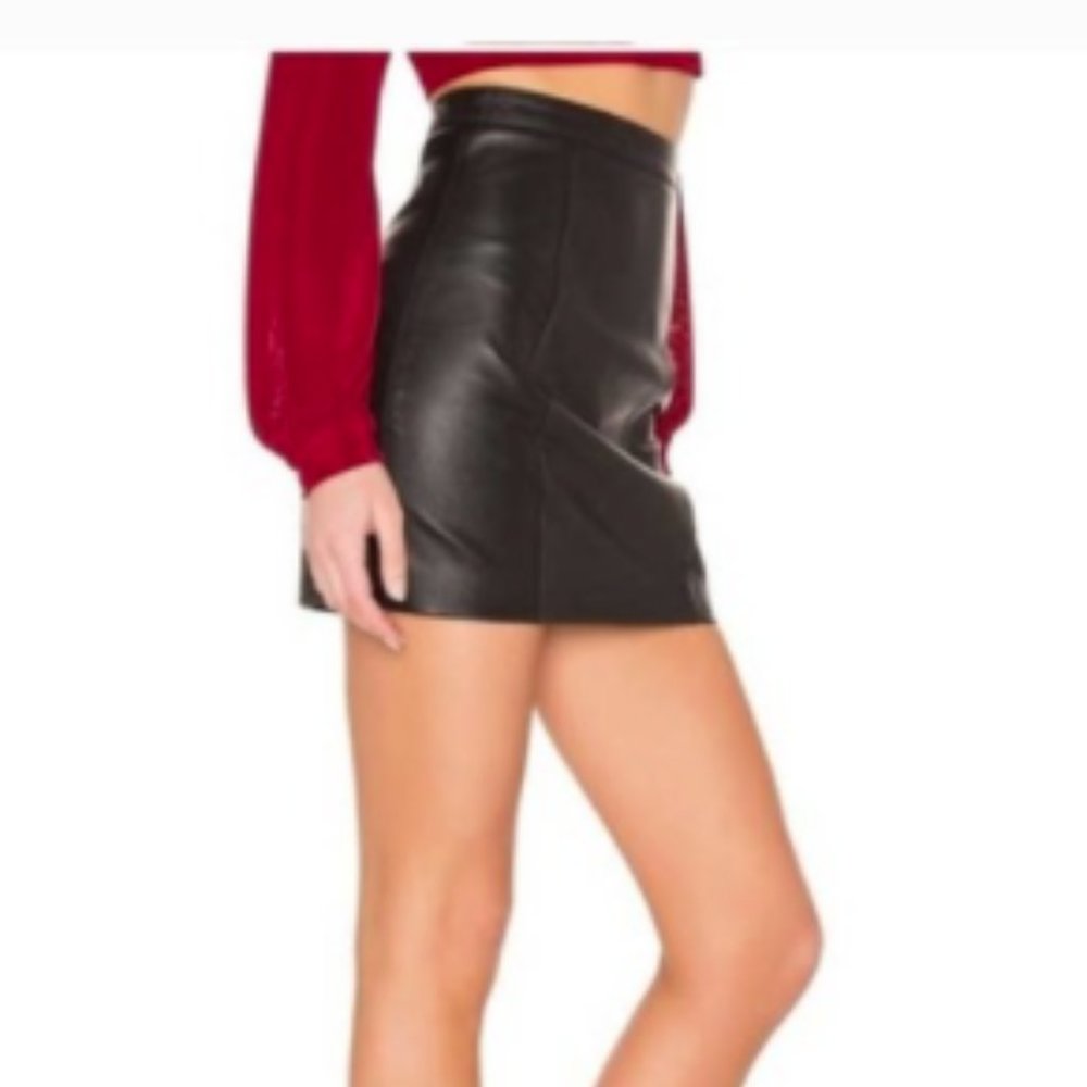 Margaret Godfrey Genuine Leather Skirt 9127
